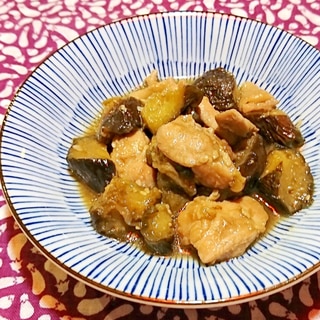 茄子と鶏肉の味噌煮